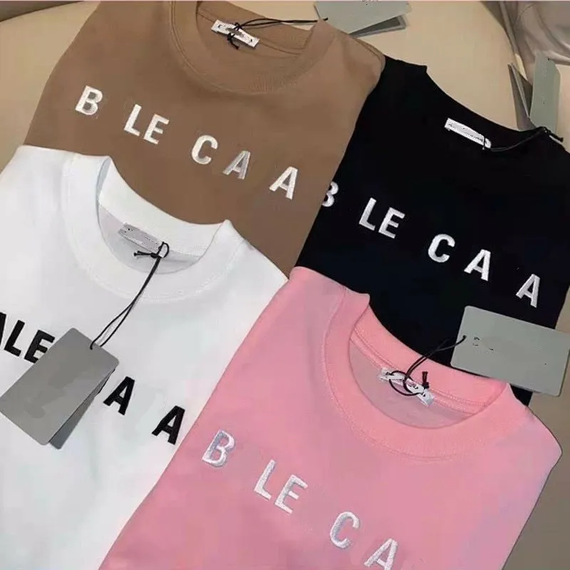 Letnie pary koszulki projektant Tshirt Casual męskie koszulki damskie z drukowanymi literami z krótkimi rękawami Top Luxury Lover ubrania hip-hopowe
