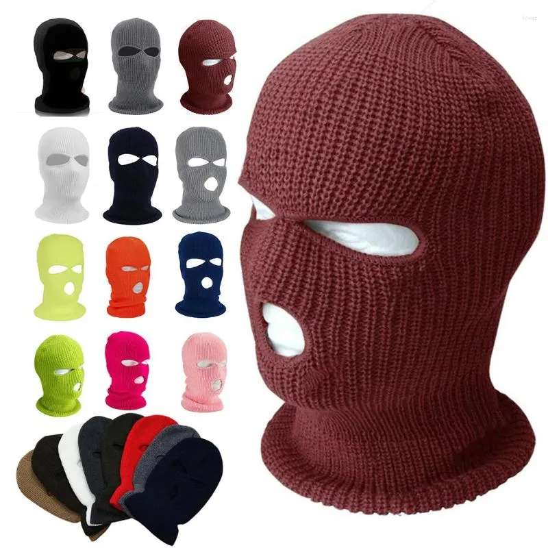 Radfahren Caps Winter Bandana Mesh Gesichtsbedeckung Vollmaske Gestrickte Balaclava Masken Wandern Angeln Ski Kopfbedeckung