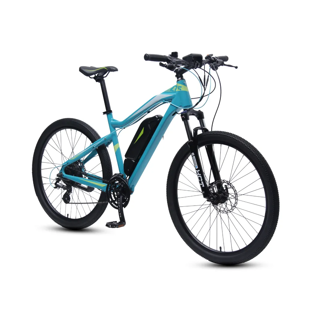 Bicicleta eléctrica deportiva de 27,5 ", bicicleta eléctrica de 24 velocidades y 250W con frenos de disco hidráulicos de aleación F/R