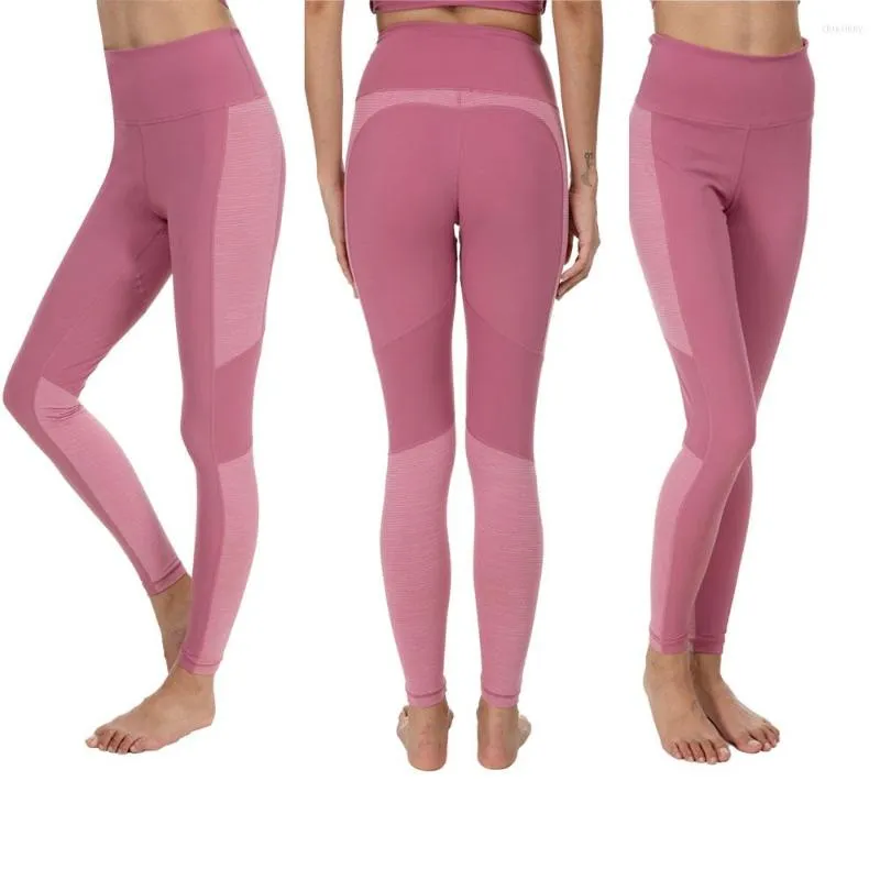 Active Pants Trevlig rosa rosa hög midja söta leggings sportbyxa kvinnor fitness stretch tight push up snabbtorkande körning av gymkläder