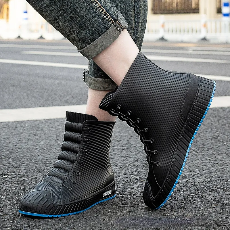 Waterproof PVC Ankle Rain Boots For Men Ideal For Fishing, Work, And Safety  Rubber Futsal Shoes With Husband Galoshes Design Botas De Lluvia From  Yellowstonepark, $48.25