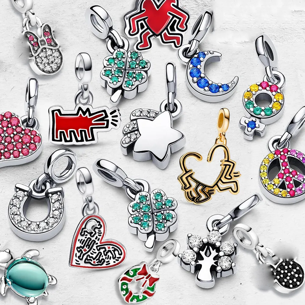 925 Sterling Silver Charm Pendant - Fits Me Bracelets - Elegant Jewelry ...