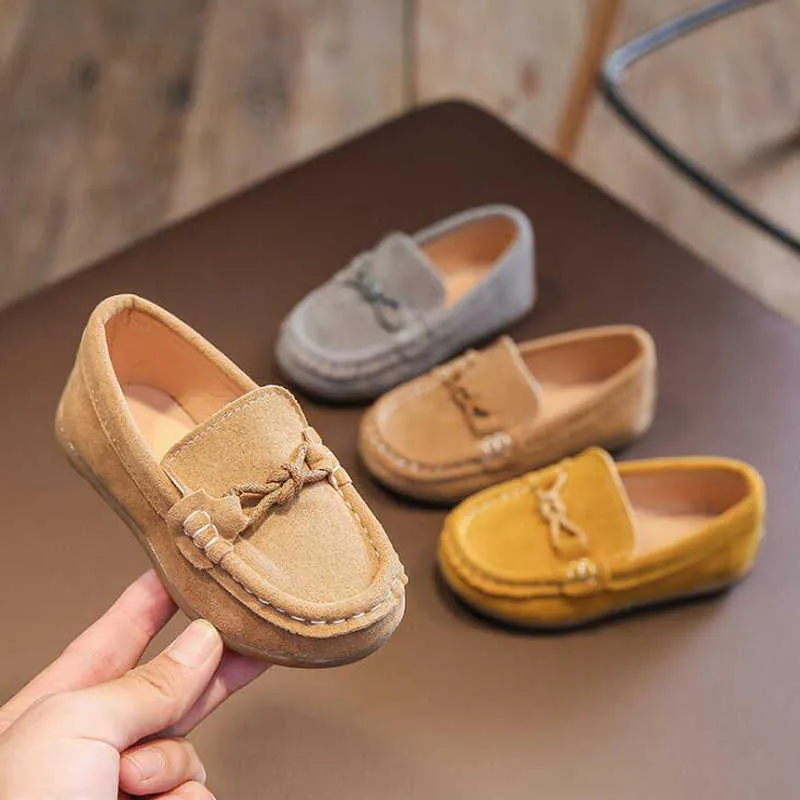 Atletische Outdoor Spring herfst Kinderschoenen unisex jongens meisjes solide kleuren mocassins casual schoenen kinderen glijden op loafers maat 22 33