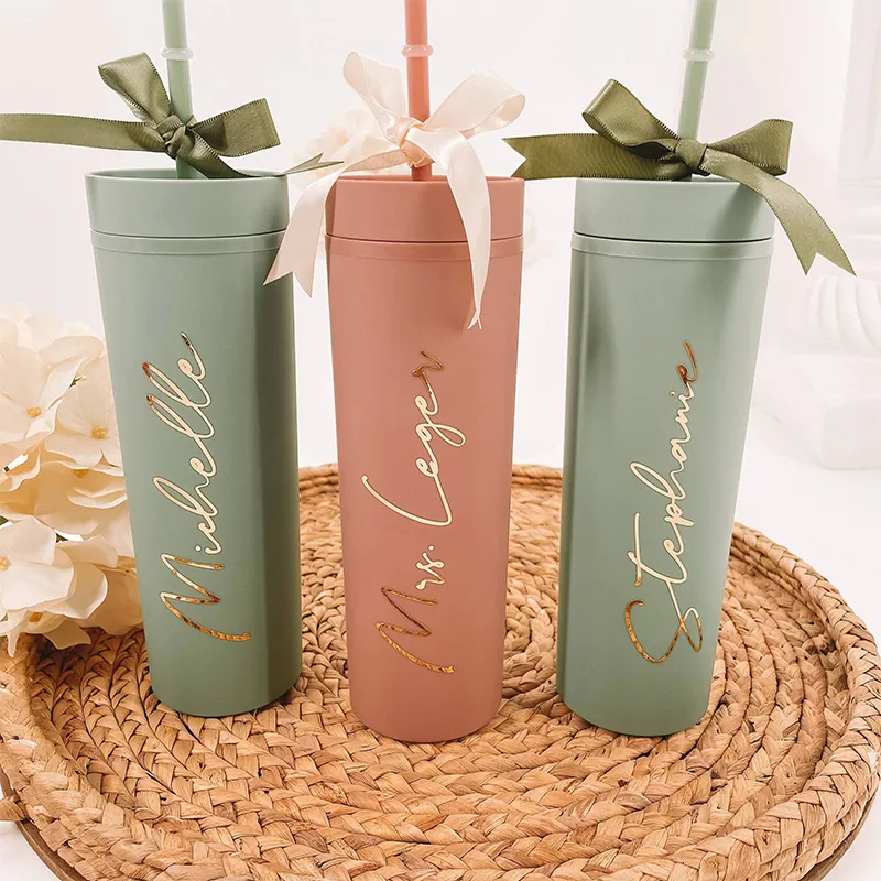 Personalized Iced Coffee Cup Glass Can Soda Cup With Lid And Straw Gifts For Women, Gifts For Friends, Bridesmaid Proposal Gifts - BMPB033A