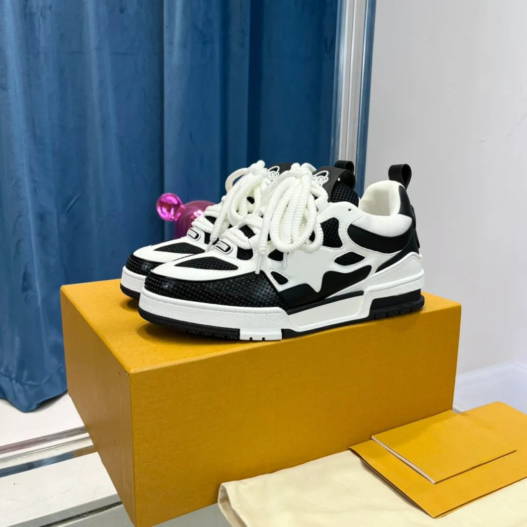 Men s Leather Sneakers 2024 Breathable Mesh Platform Trainers for Running Casual and Hard Court Open Toe Massage Insole Lace Up