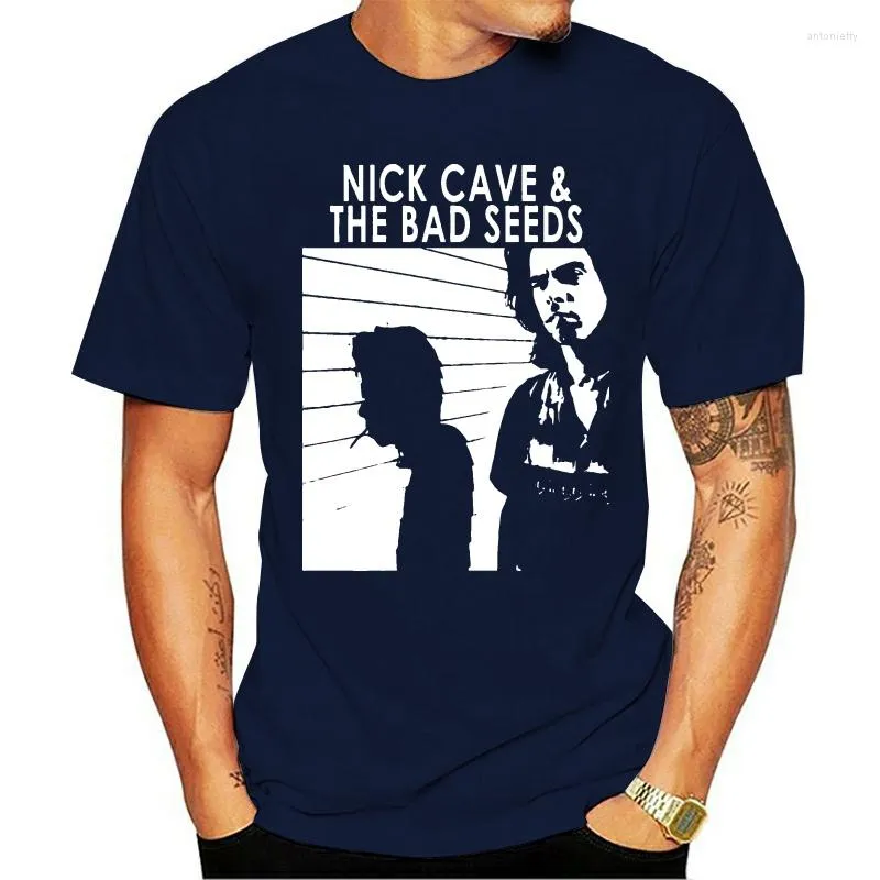 Magliette da uomo Camicia nera in cotone da uomo di alta qualità Nick Cave The Bad Seeds