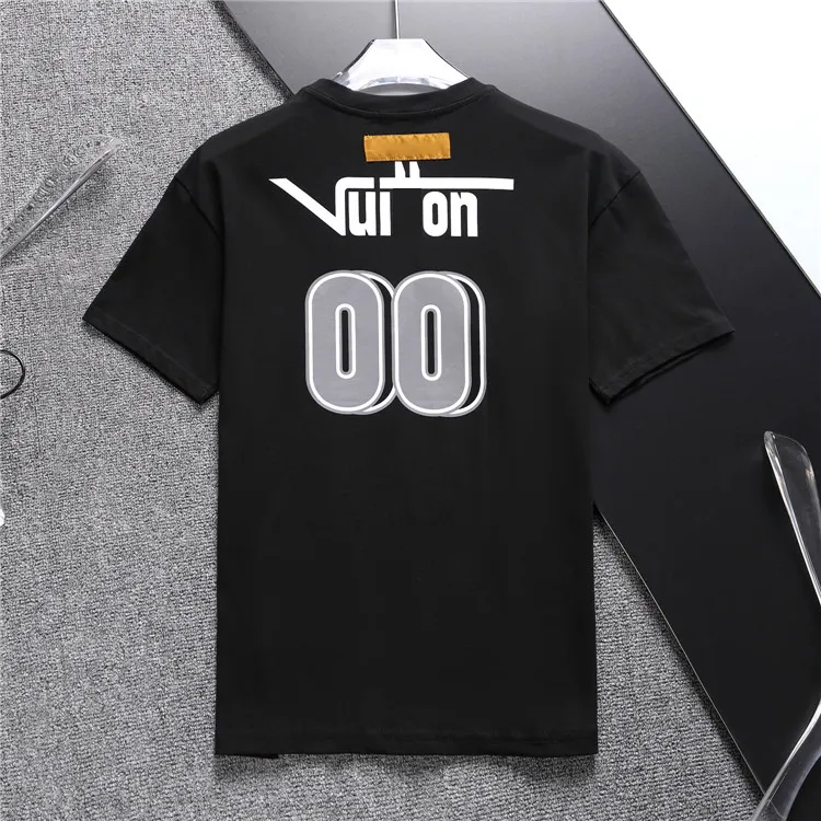 Herenontwerpers T-shirt Fashion man Dames T-stuk letters Afdrukken Korte mouwen Zomeroverhemden Mannen Loose T-stukken Aziatische maat M-3XL V1