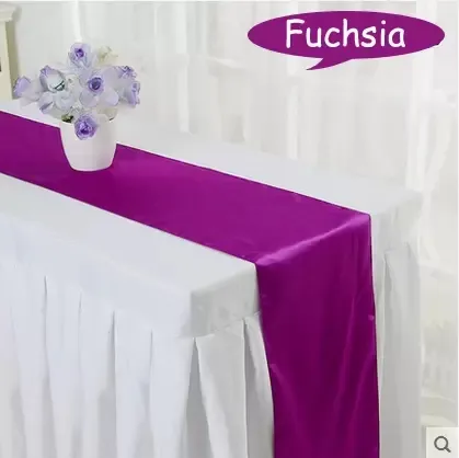 Confezione da 2 runner da tavola rosa chiaro, 30,5 x 274 cm