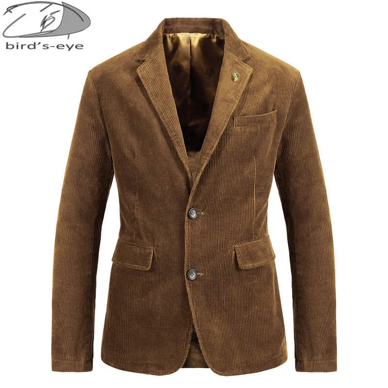Costumes pour hommes Blazers Couleur solide Blazers Luxury Corduroy Casual Slim Suit Jacket Business Office Bureau Coat Streetwear Men Vêtements 230329