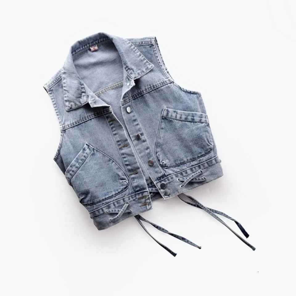 Misses denim clearance vests