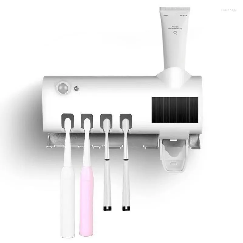 Крюки держатель зубной щетки USB Зарядка зубной пасты Солнечная энергия