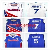 Men Women Youth #7 CARLOS ARROYO #5 Jose J.J. Barea TEAM PUERTO RICO JERSEY WHITE NEW SEWN any Custom name number and sizes Ncaa XS-6XL