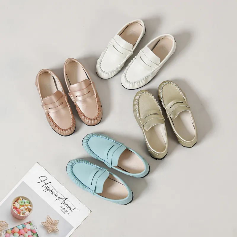 Sneakers Sepatu Anak Anak Musim Semi Kasual Pantofel Selop Bayi Perempuan Mode Balita Putih Sekolah Anak Laki Laki Baru 230329