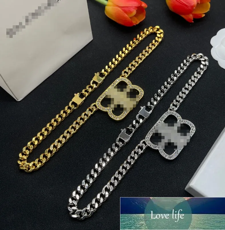 Luxe designer ketting ijs de Cubaanse link Heren Gold Chain Prong ketting ketting diamant kubieke zirkonia sieraden