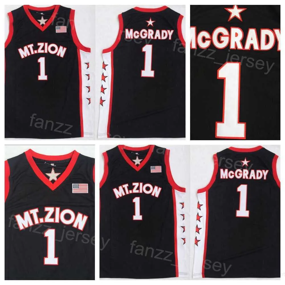 Basketball 1 T-Mac Jerseys Tracy McGrady High School Mount Zion Christian College for Sport Fans Team Universit