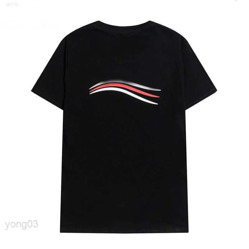 Design Brand Uomo Wave Stampato T-shirt Manica corta Maglietta casual Girocollo Stilista Tees Uomo Bianco Nero Streetwear Abbigliamento uomo Tops1f0e