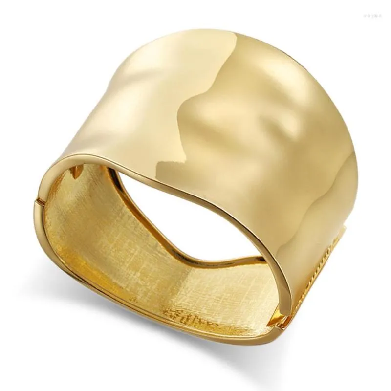 Bangle Arrivi Placcatura in oro Bracciale in metallo per donna Ragazza Gioielli fatti a mano lucidati a mano di alta qualità