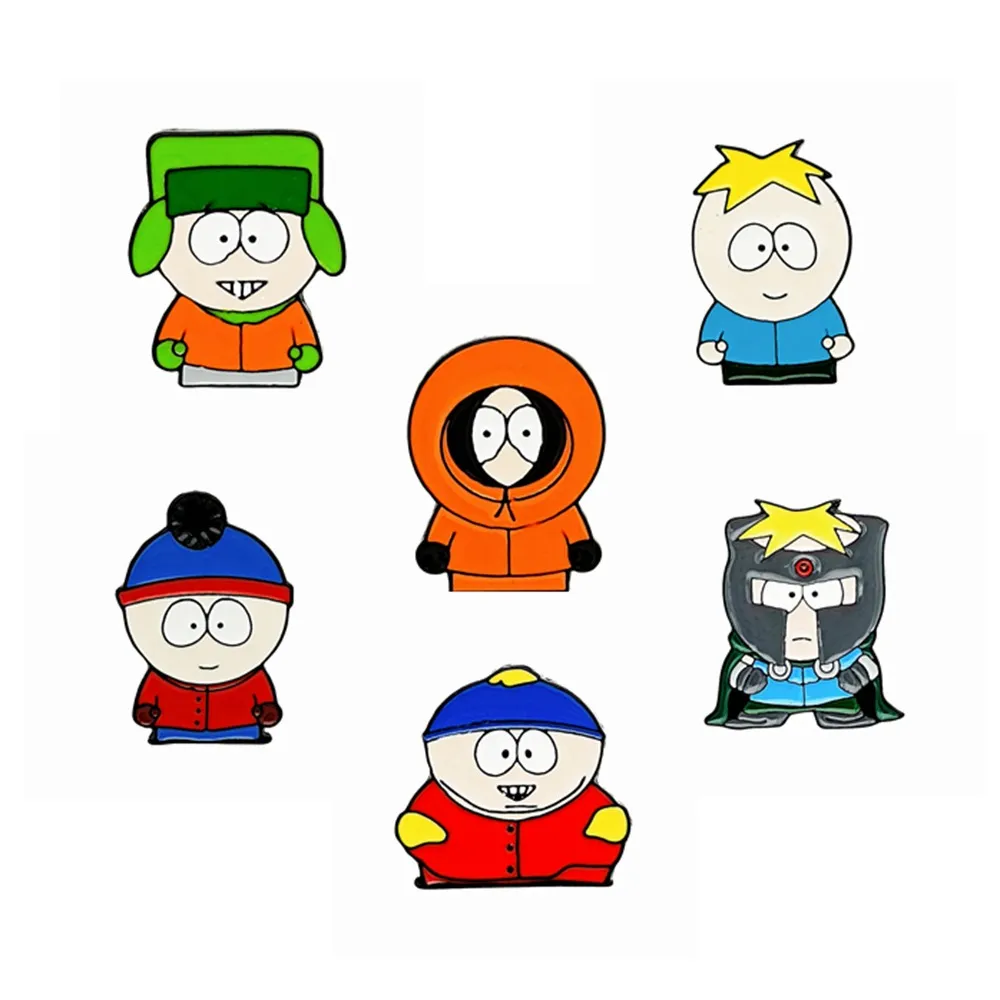 Party Favor SouthPark Eric Cartman Ass Badge Cartoon AnimationL Brosch Pin Cute Boy Accessory