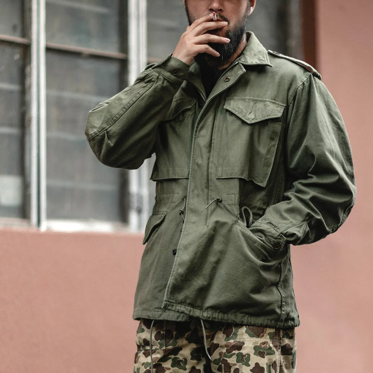 Giacche da uomo Bronson M-51 Giacca da campo M-1951 Cappotto stile militare Uniforme dell'esercito americano M43 M65 230329