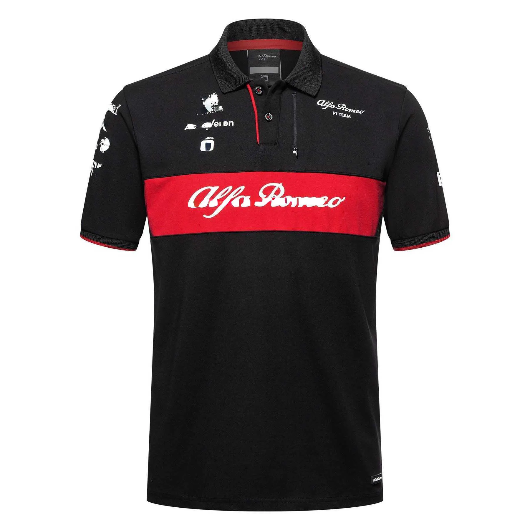 Erkek polos alfa romeo racing f1 polo gömlek ceket 2023 formül 1 araba fan kıyafetleri polyester rayon olabilir