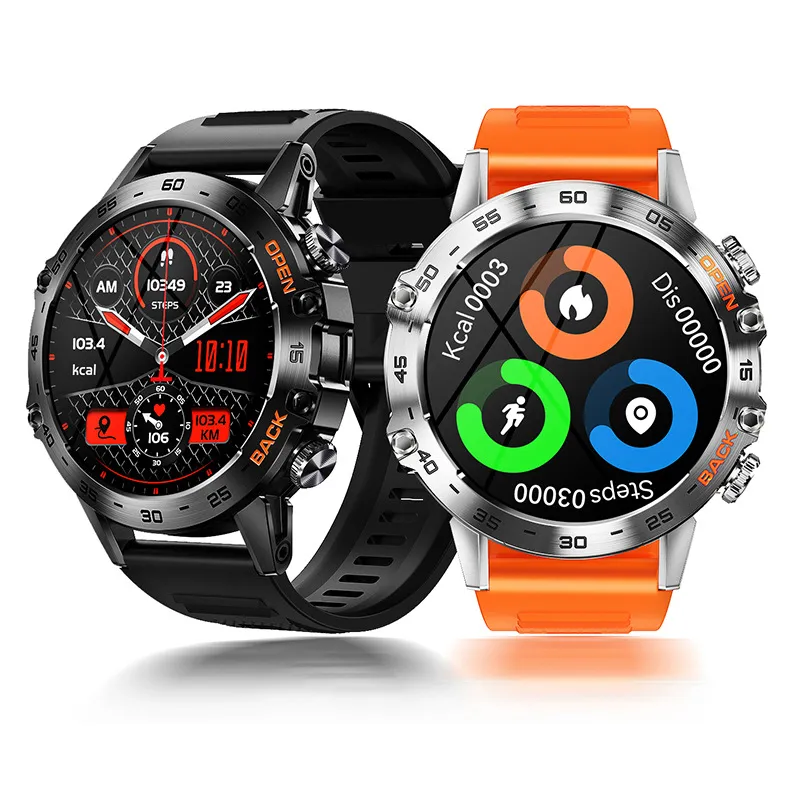 2023 NOUVELLE montre intelligente hommes 1,39 pouces Bracelet entièrement tactile Fitness montres de sport Bluetooth appel Smartwatch surveillance de la santé du sommeil rappel de message pour Android pour iOS