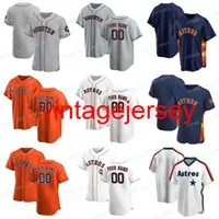 Custom 2020 New Baseball George 4 Springer Nolan 34 Ryan Craig 7 Biggio Jose 27 Altuve Alex 2 Bregman Jerseys Men Women Youth