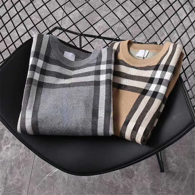 Bby winter wool sweaters men women knitwear burb designer sweater tb stripe sweatshirt crew neck pullover Shirt mens casual kint shirt