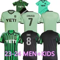 MLS 2023 Austin FC soccer jerseys home 23 24 Fagundez Rigoni Zardes Driussi PEREIRA GALLAGHER football shirts fans player version thailand quality men kids kit