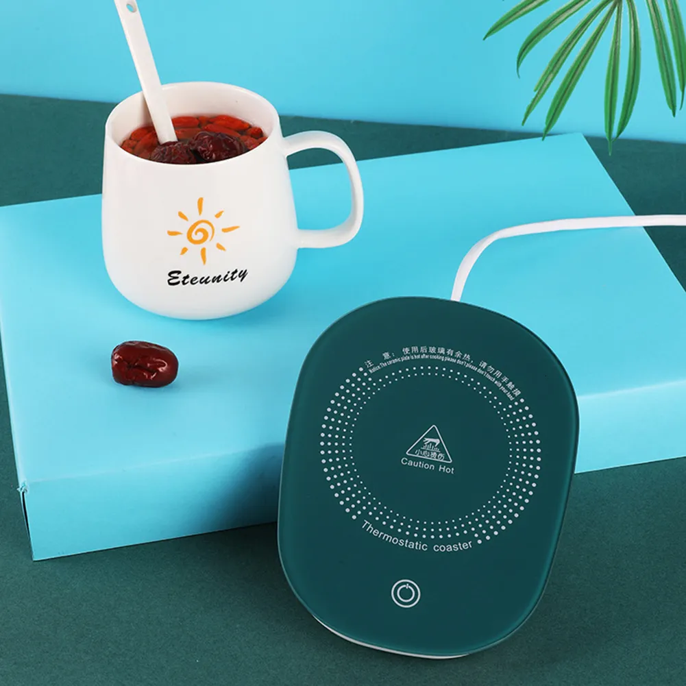 Cup Heater Mug Warmer Coffee Milk Tea Heating Cup Pad Electric Smart  Coaster Plate Gravity Sensor