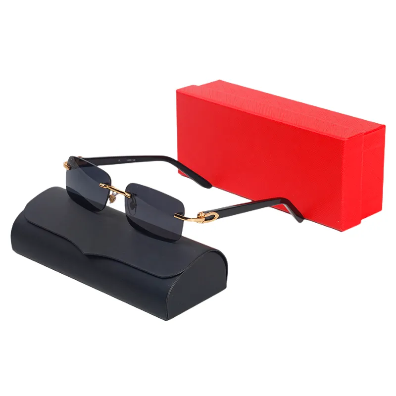 Designer Rimless Eyeglasses For Men: Anti UV Black... From  display picture 2