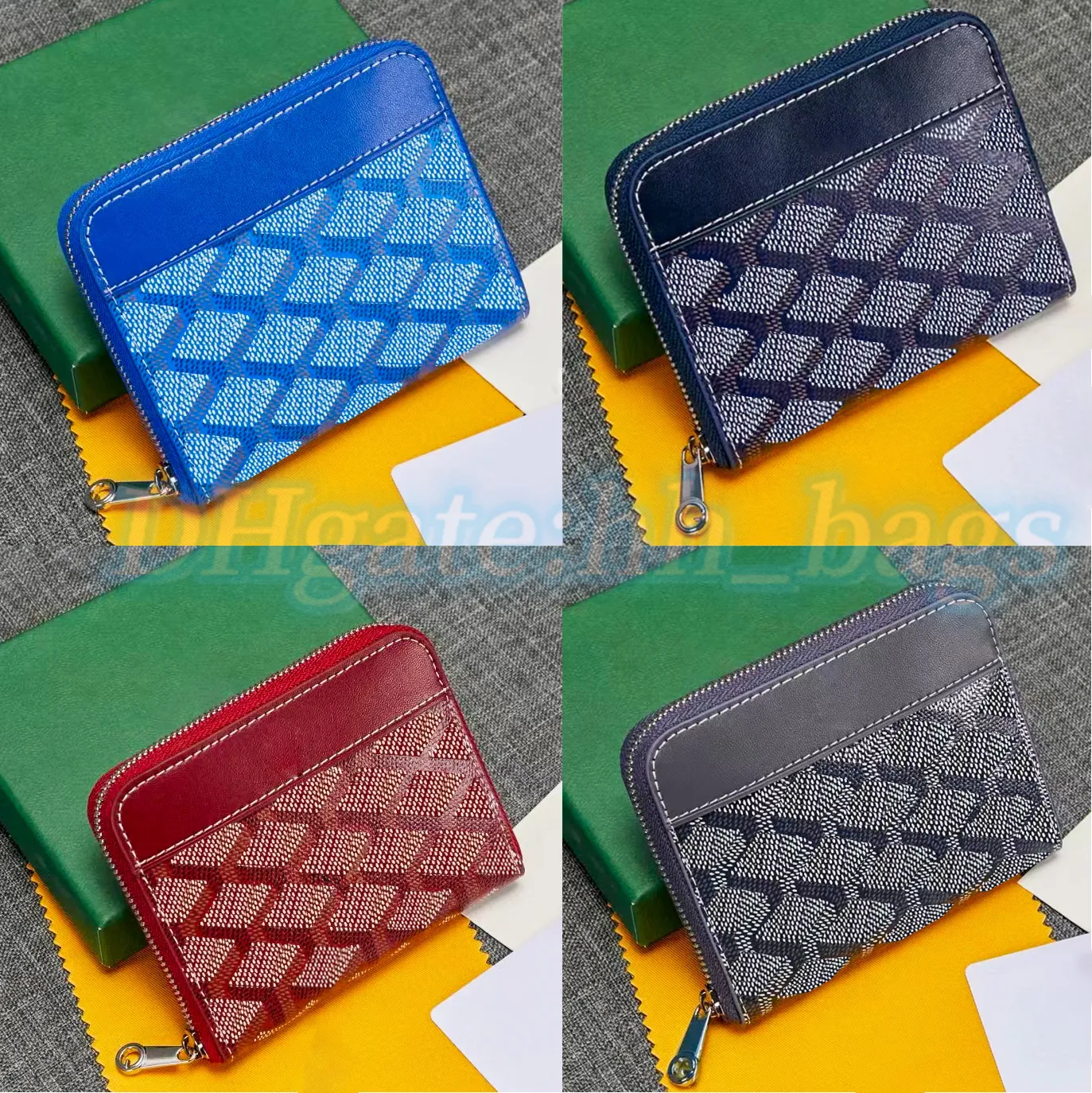 Titulares de cartão de designers de luxo MATIGNON moda masculina carteira feminina porta-cartões porta-passaporte chaveiro zippys bolsa de shopping couro genuíno COOL com pulseiras de caixa