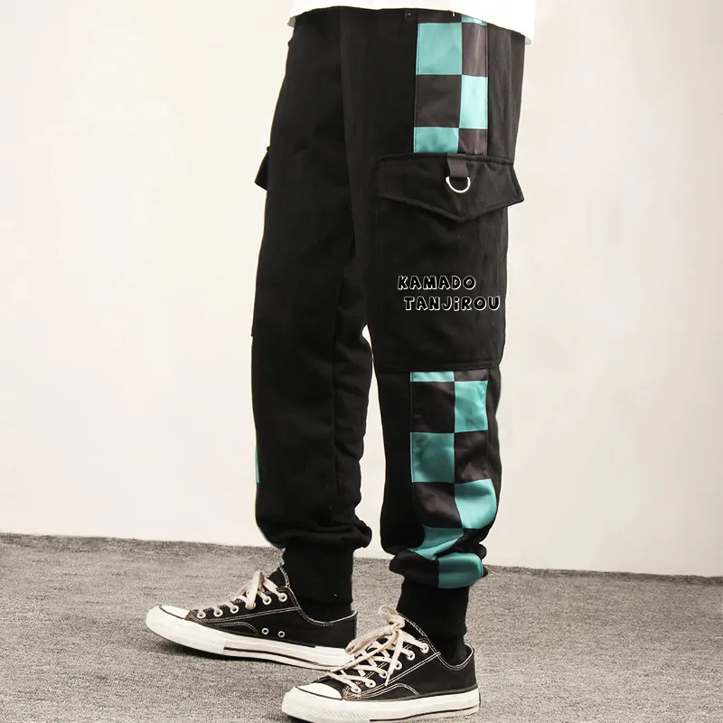 Pantaloni da uomo Anime Demon Slayer Tuta Kamado Tanjirou Agatsuma Zenitsu Tomioka Giyuu Pantaloni sportivi Pantaloni cargo casual Moda unisex 230329