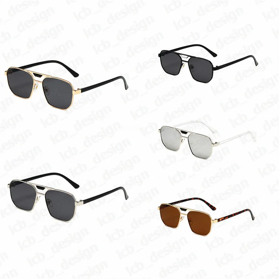 Sunglass Fashion Designer Sunglasses Square Frame Women Men Sun glass Goggle Adumbral 5 Color Option Eyeglasses Protection Eyewear Outdoor