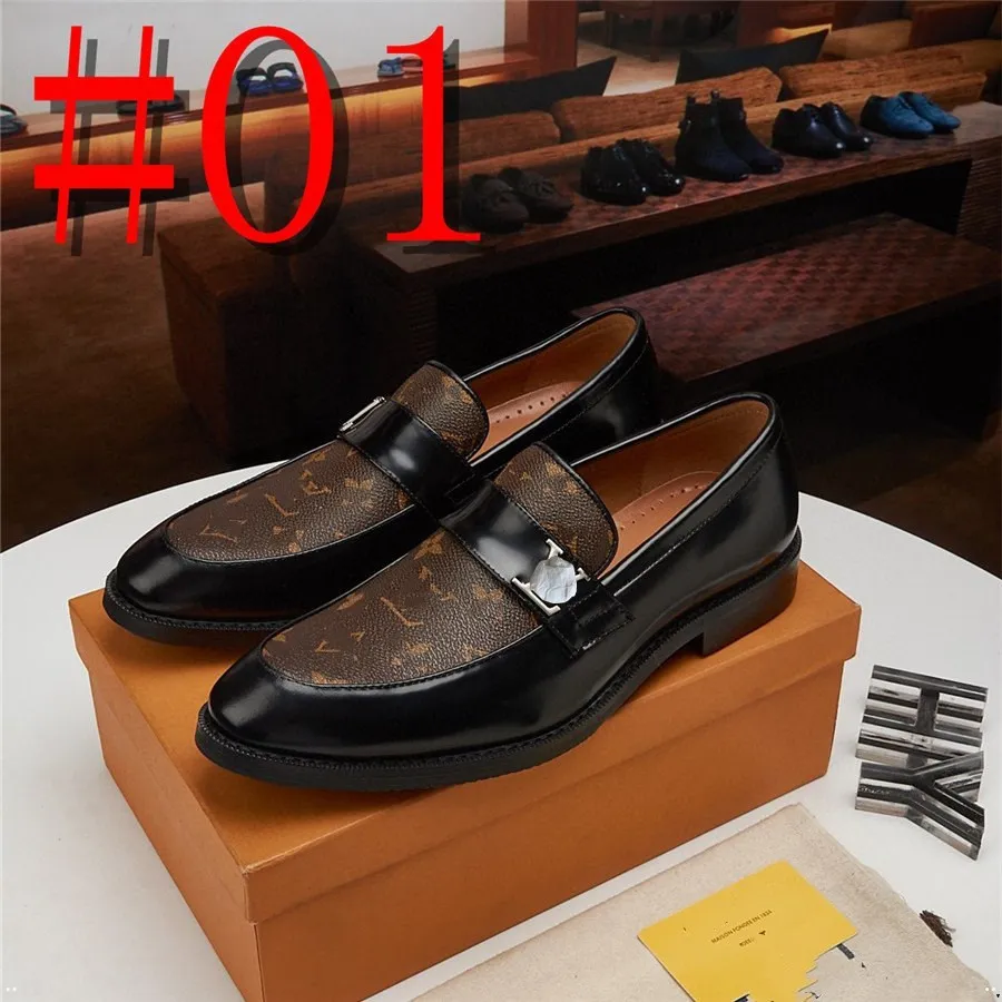 L1/31Model Oxford Moda Men Sapatos de vestido de luxo BURSONEIRO DE BROGO DE OFFICAÇÃO Man Shoe Shoe Shoes de couro genuíno para homens