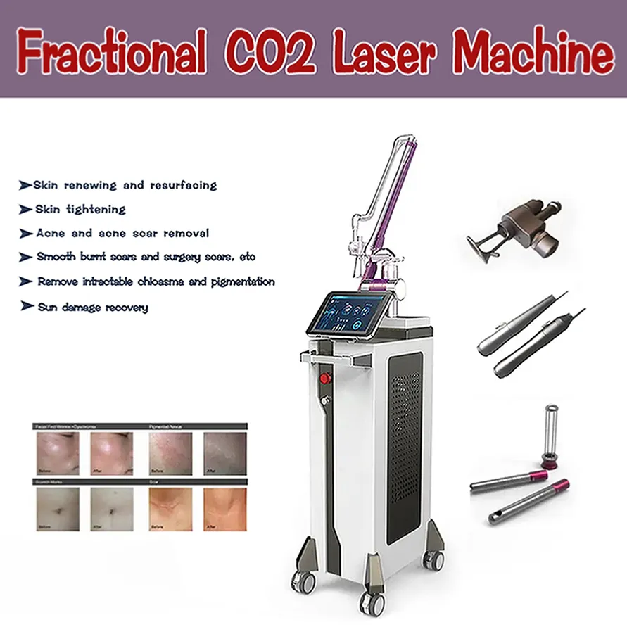 Professional RF drive Fractional CO2 Laser Ance Removal Pigment Removal Skin Lift CO2 Fractional Laser Skin Care Vaginal Tightening Machine