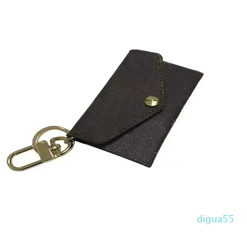 design premium leather classic female male key holder coin purse small leather key purse