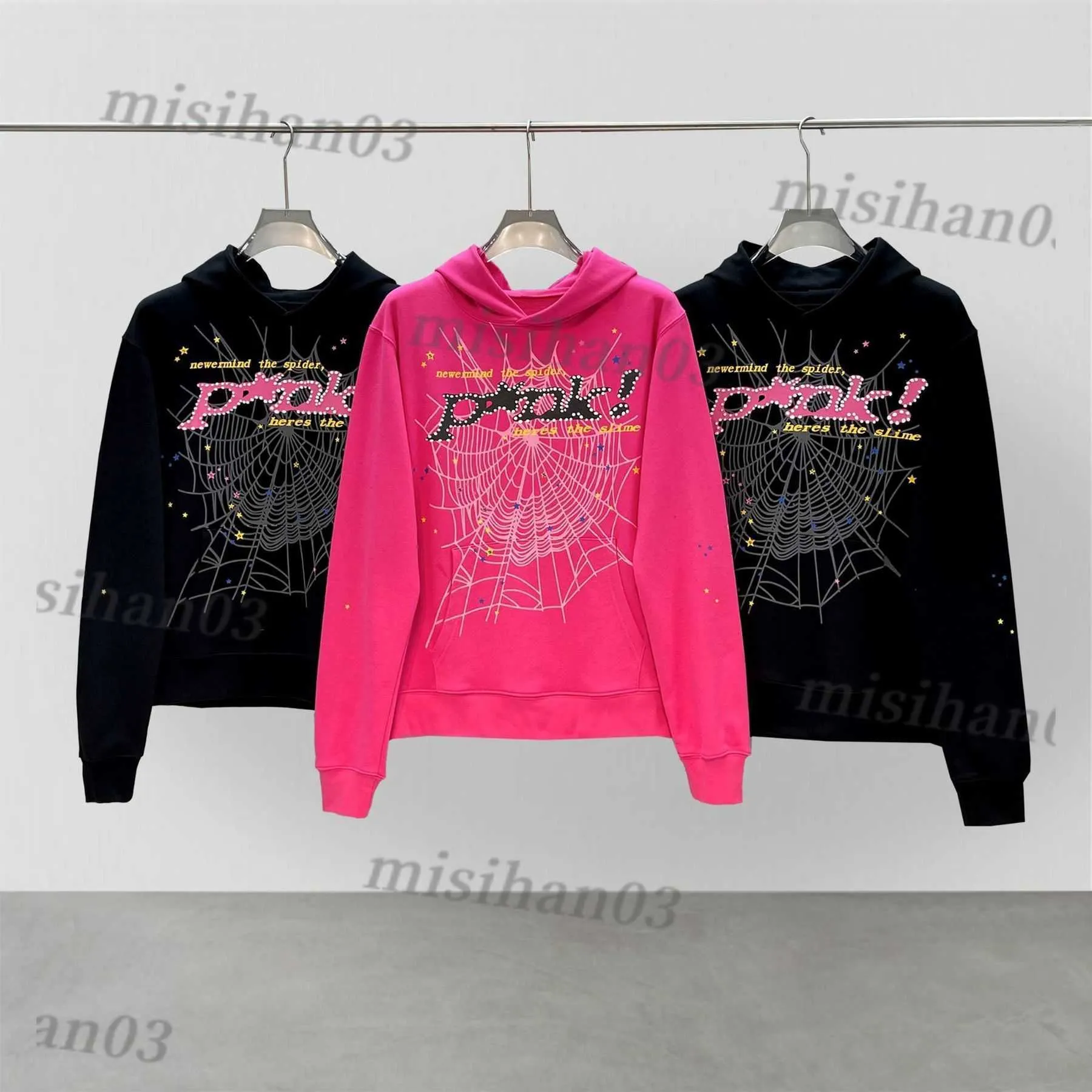 Herren Hoodies Sweatshirts Puff Print Sp5der Hoodie Männer Frauen Hochwertiger schwerer Stoff Spinnennetz Pullover Y230