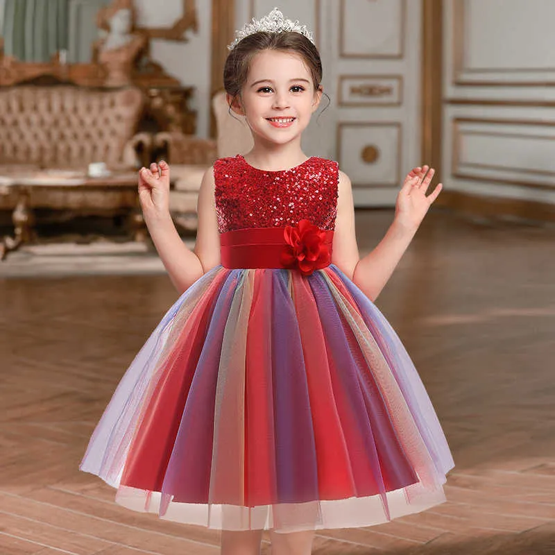 knee length dresses for ladies Jeweled Rainbow Dress – Teen/Women, S main image 0