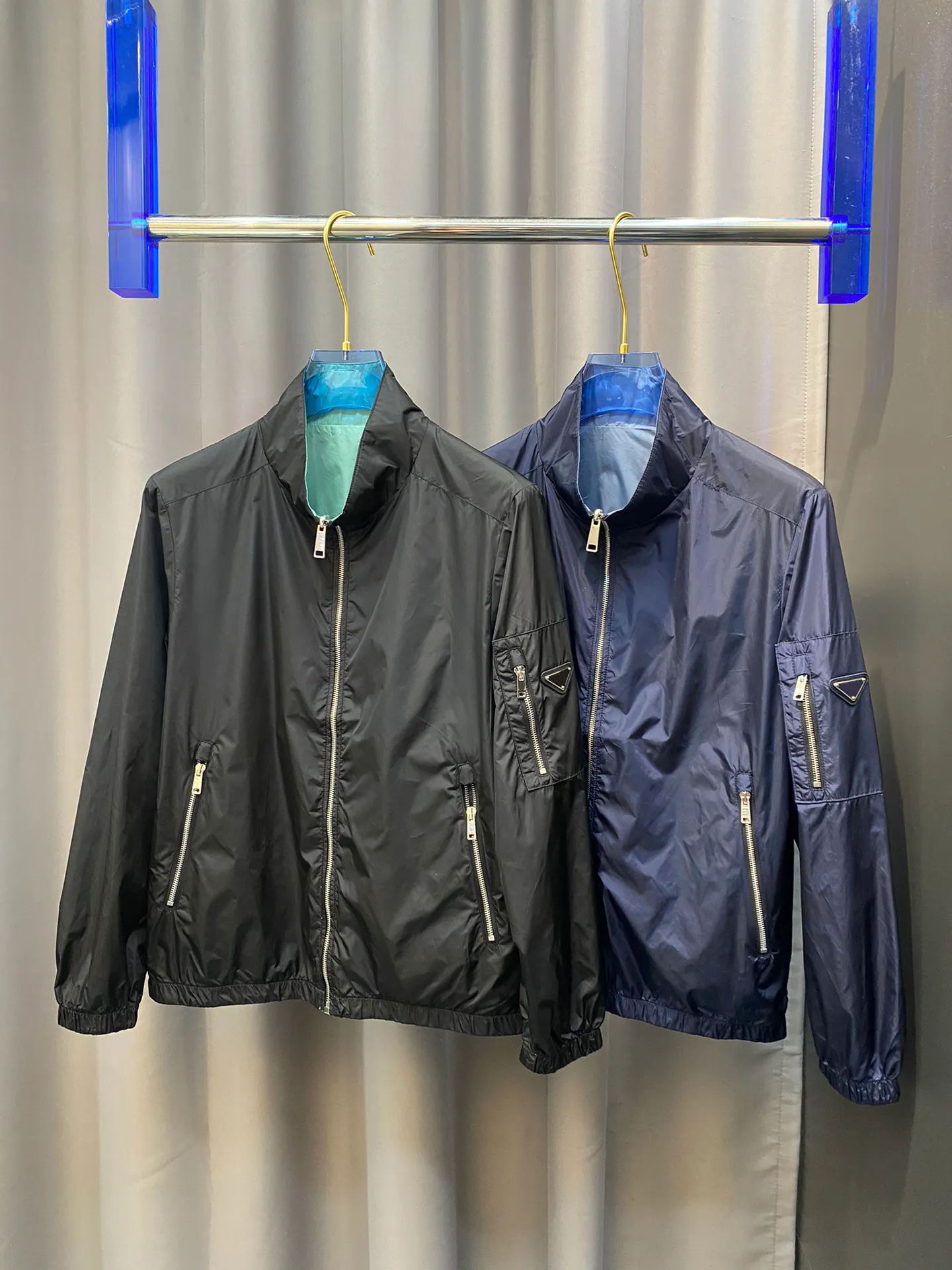 Spring and Summer New Brand Designer Jacket Fashion Double Suded Wear Design de luxo masculino casual jaqueta fina