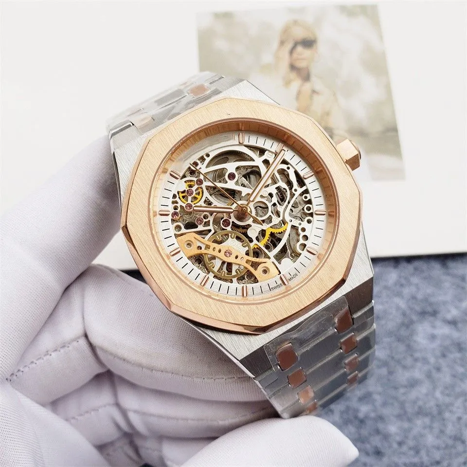 Montre Homme Verre Saphir 42mm Cadran Squelette M canique Automatique Montre Bracelet Bracelet En Acier tanche Designer Ma tre Montres