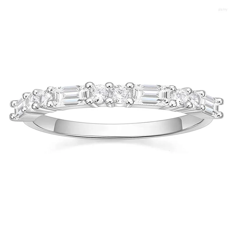 Thin cubic zirconia eternity deals band