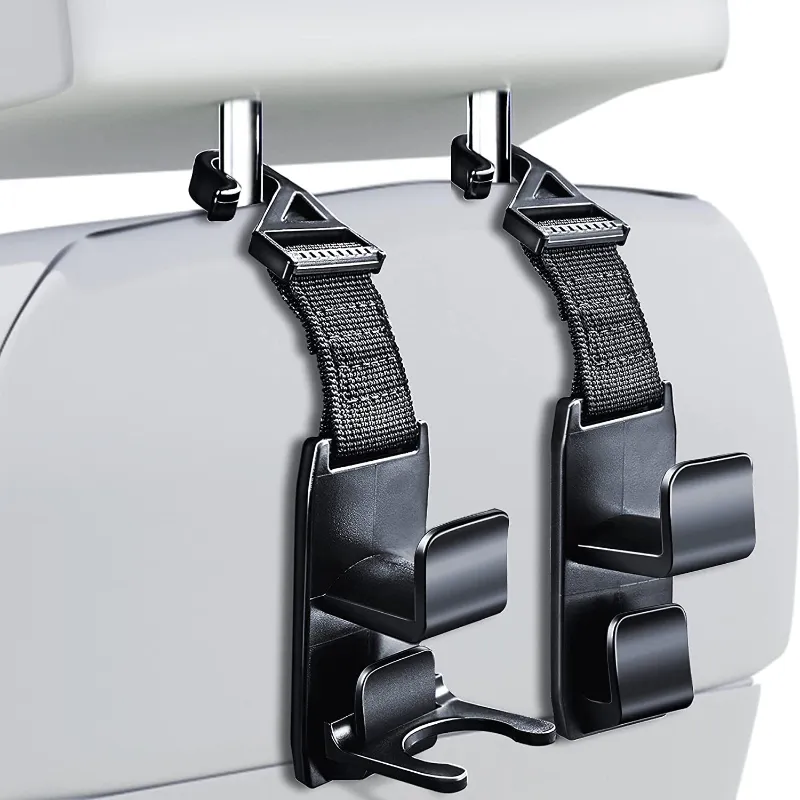Universal Car Seat Hooks Set Of 2 Multifunctional Handbag And