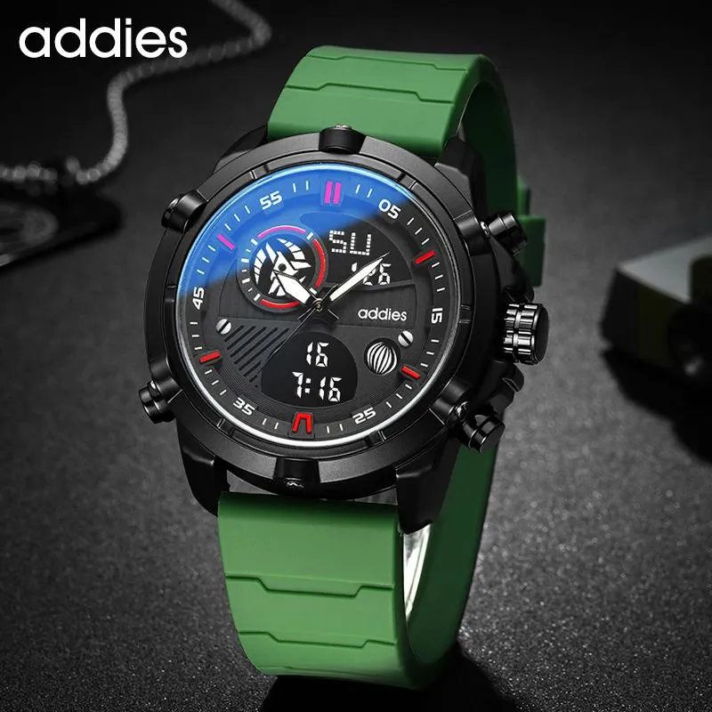 Wristwatches Men's Fashion Sport Watch Men Leather Waterproof Quartz Watches Male Date Sports Chronograph Clock