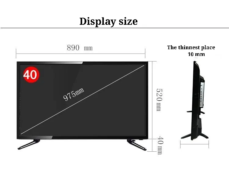 Un écran plat 24 pouces Full HD Smart TV LED de couleur - Chine Téléviseur  LED et TV LCD téléviseur intelligent prix