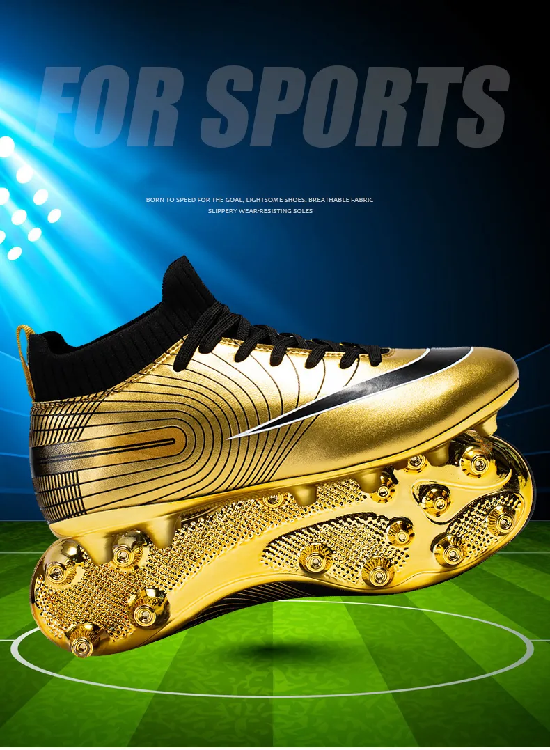 Gold football sales boots boys