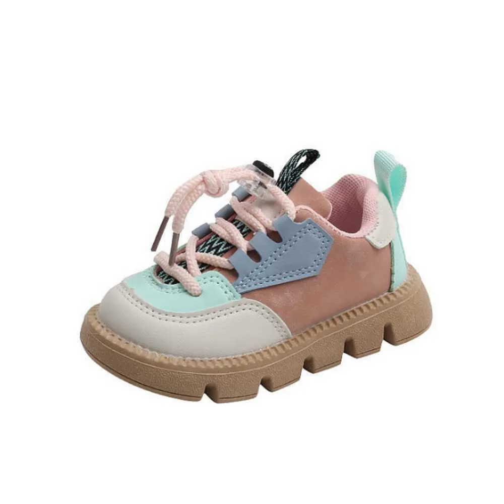 Scarpe da ginnastica per bambini da esterno atletiche per ragazze Scarpe da bambino con suola morbida per bambini Primavera Autunno antiscivolo Scarpe sportive per bambini resistenti all'usura Scarpe casual per ragazzi W0329