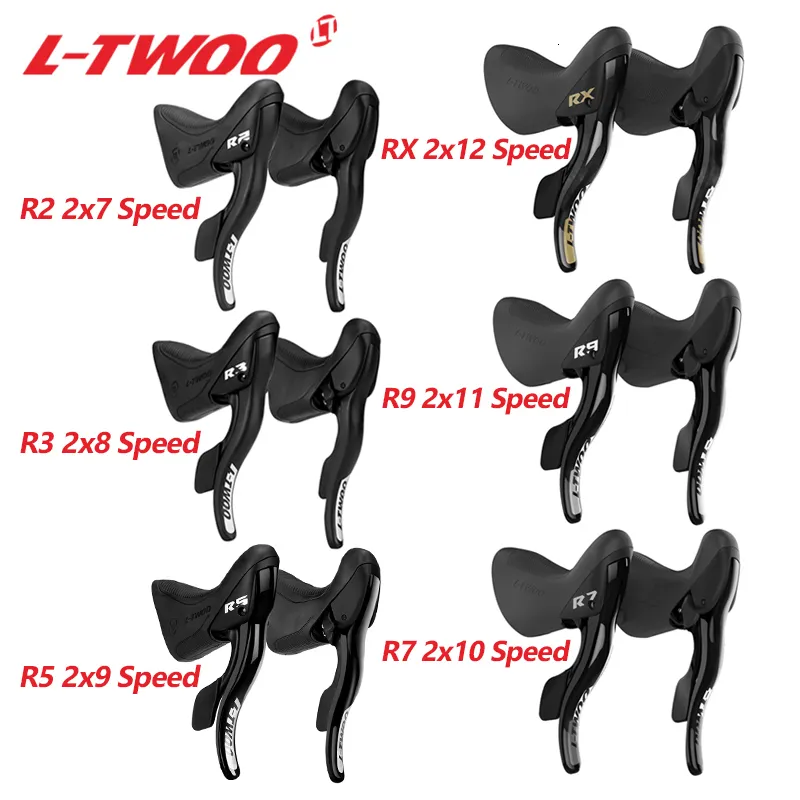 Desviadores de bicicleta LTWOO RX 2X12 R9 2x11 R7 2x10 R5 2x10 R3 2x8 R2 2x7 Speed Road Shifters Palanca de freno Compatible para shimano Derailleur 230330