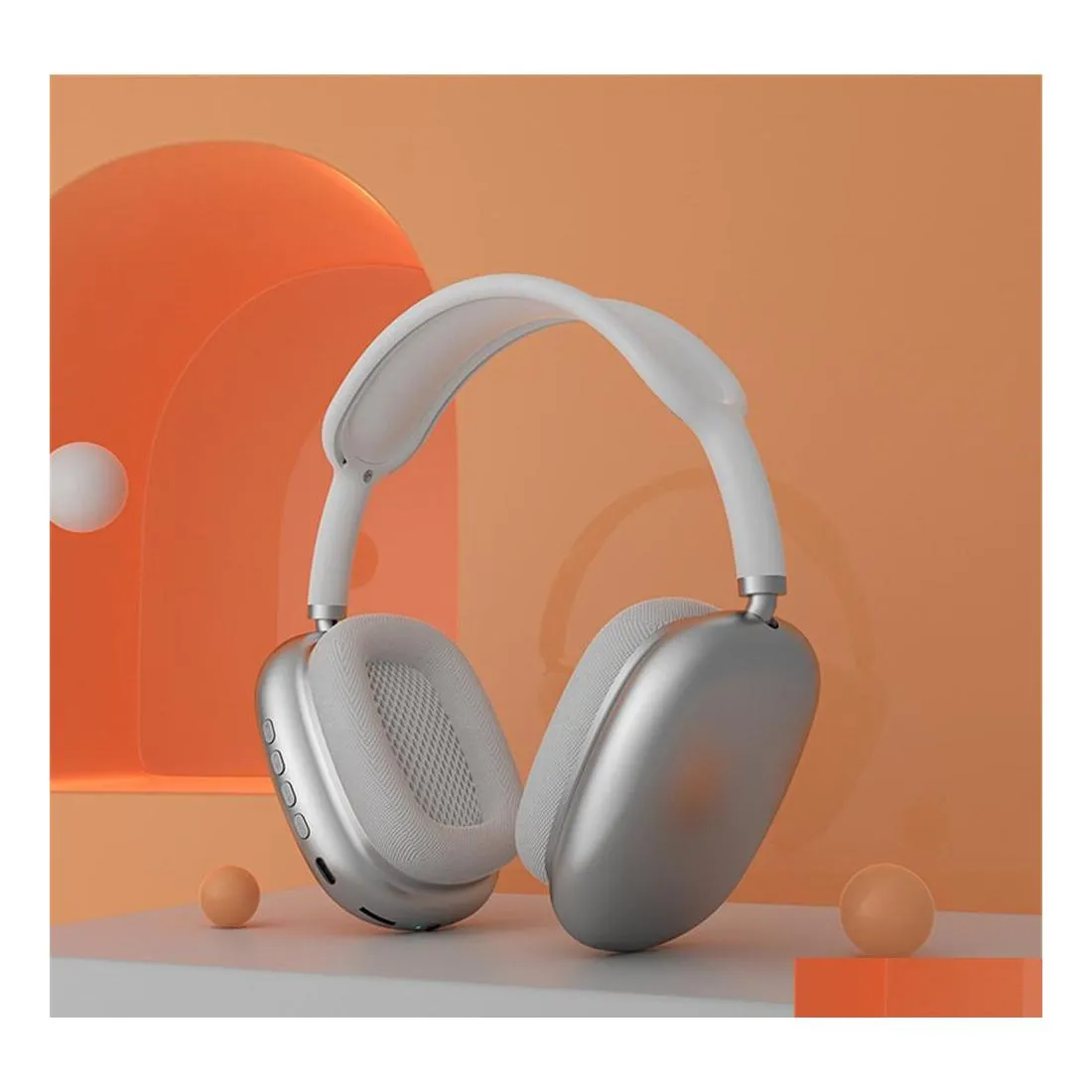 Słuchawki Słuchawki P9 Max Słuchawki Bezprzewodowy zestaw słuchawkowy Bluetooth Zestaw słuchawkowy do gier komputerowych Nauszniki nauszne Drop Dostarcz Dhs1J