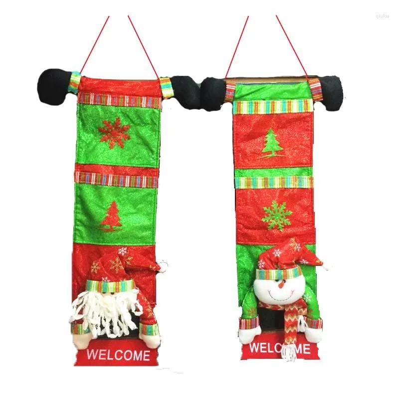 ديكورات عيد الميلاد الإبداعية سانتا كلوز/ ثلج الحلوى كيس حقيبة اليدين حقيبة المنزل هدية ديكور