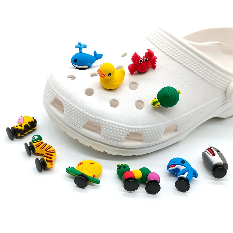 3D Animal Shoe Charms Decorative Buckles For Crocs And Jibbitz